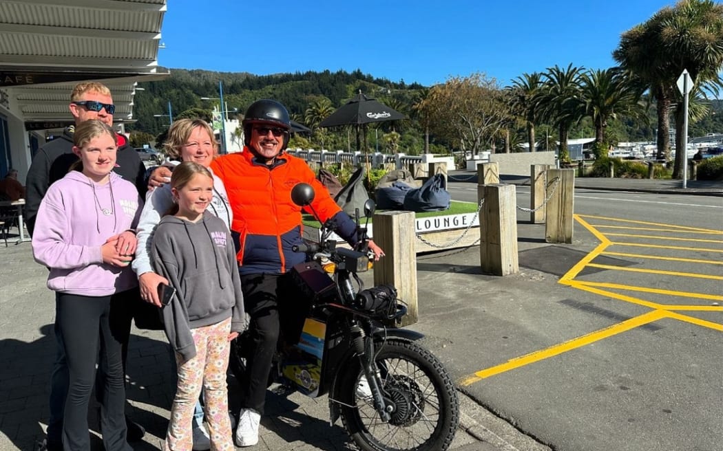Mike King is currently travelling Aotearoa at "30 kmph" for 'Ride For Hope', having kōrero with Kiwis across the motu about mental health and climate change.