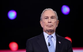 Democratic presidential hopeful Michael Bloomberg at the debate of the 2020 presidential campaign at the Gaillard Center in Charleston, South Carolina, on February 25, 2020.