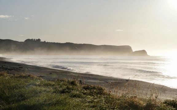 The view leaving Bay View, Napier, heading north on SH2