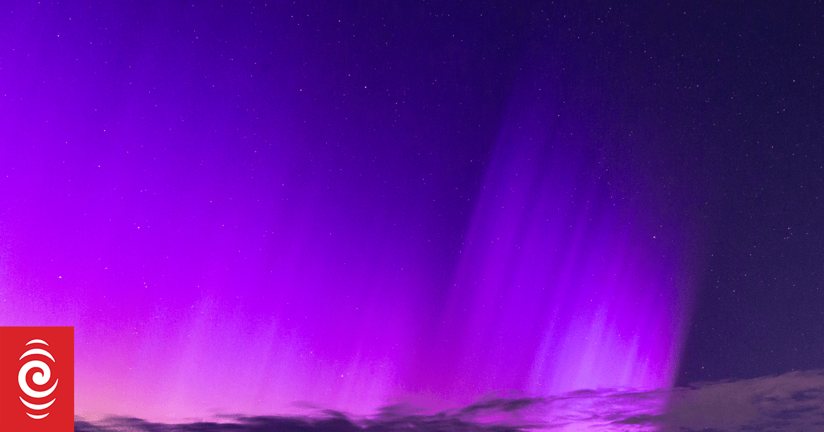 Massive solar storm fires up aurora in New Zealand skies