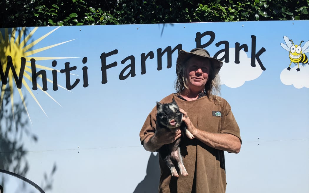 Jessy James at his Whiti farm.