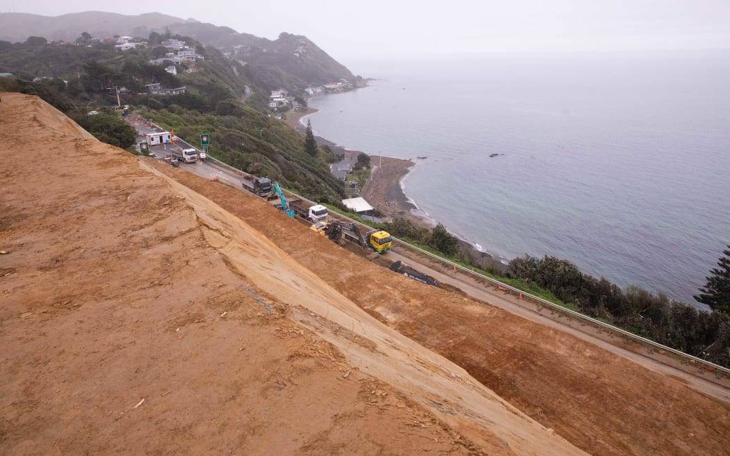 Waka Kotahi has been working to clear State Highway 59 and strengthen the hillside after a slip blocked the road