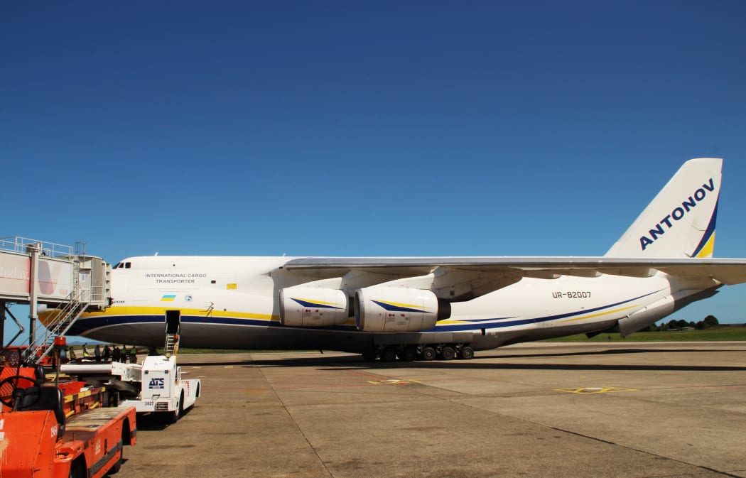 The Antonov-124 aircraft at Nadi Airport.