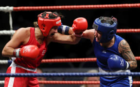 Women boxers at the 2021 National Championships.