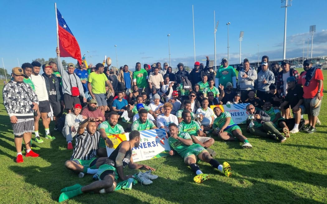 More than 300 workers gathered at Blake Park in Mount Maunganui to take part in the first ever sports festival, jointly organised by Bay of Plenty Rugby and New Zealand Kiwifruit Growers Incorporated.