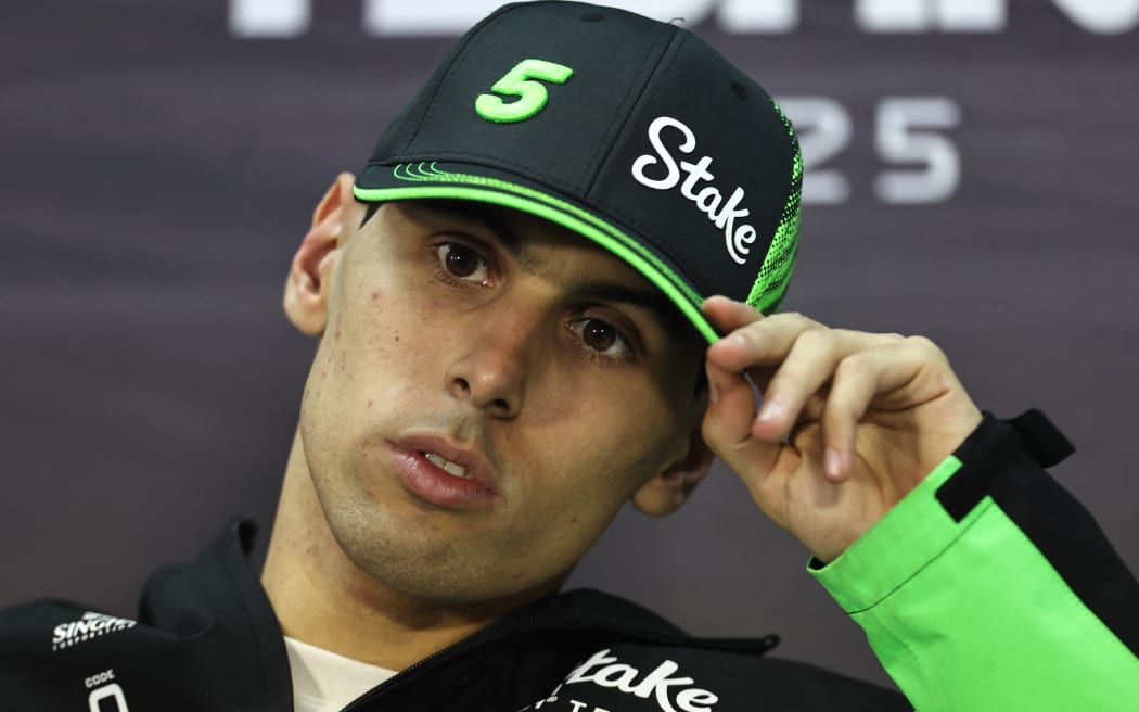 Kick Sauber's Brazilian driver Gabriel Bortoleto