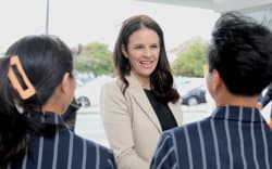 Education Minister Erica Stanford at an announcement about $413m investment in school upgrades at Albany Junior High.