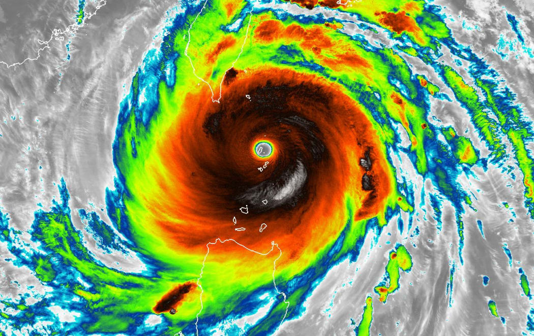 Typhoon Meranti closes in on China in this infra-red image released by Nasa.