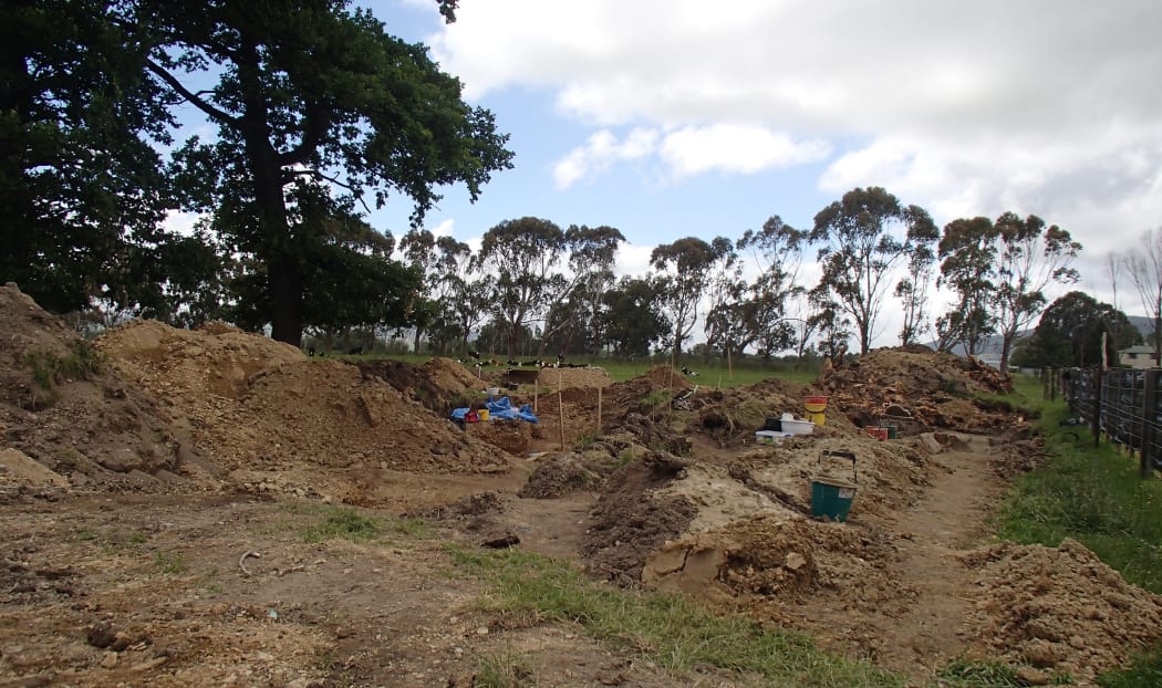 Archeological dig at Milton