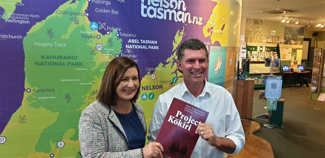 Nelson Mayor Rachel Reese and Tasman Mayor Tim King