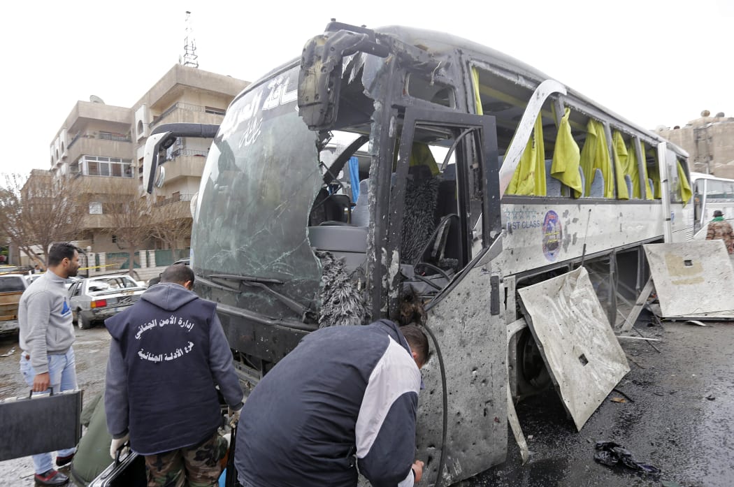The attacks are said to have targeted Shia pilgrims arriving by bus.