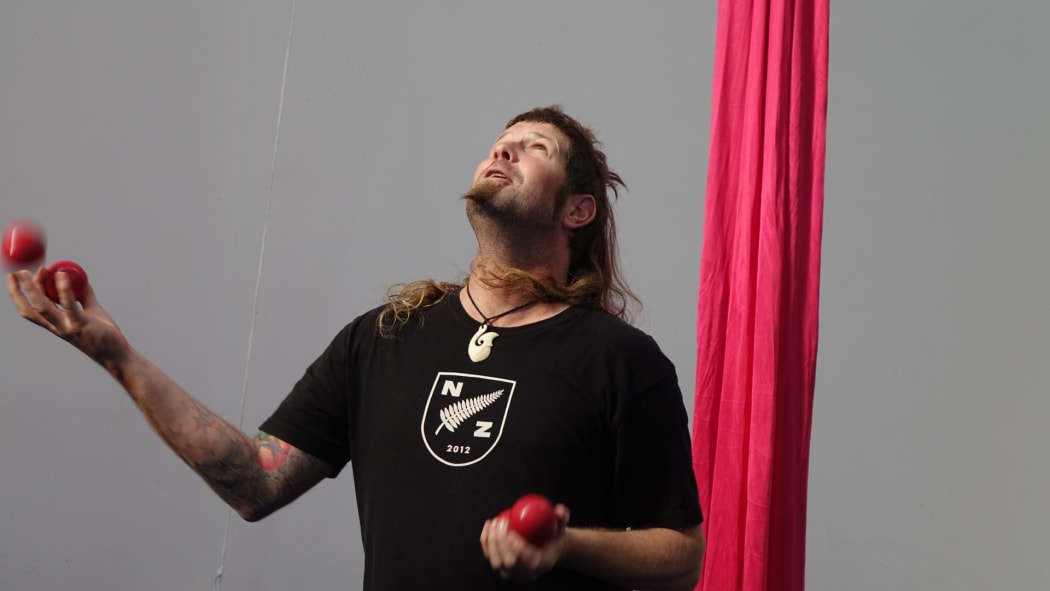 Circotica juggling tutor Nathan Bonner.