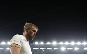 England captain Chris Robshaw leaves the pitch following his team's loss to Australia at the 2015 Rugby World Cup.