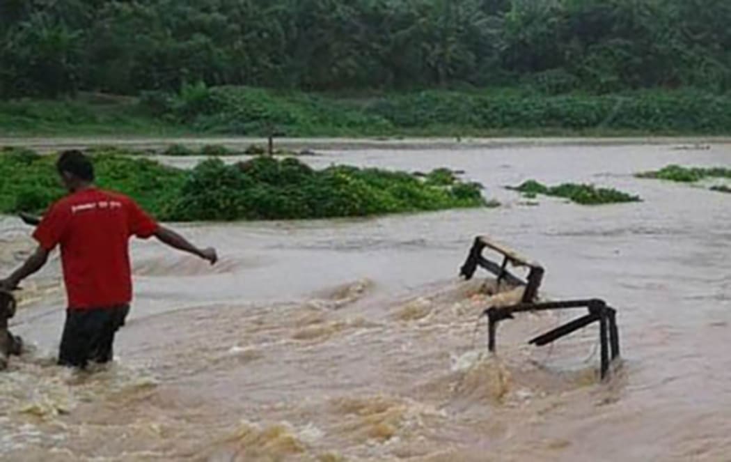 Flooding in Fiji's west, 15 December 2016.