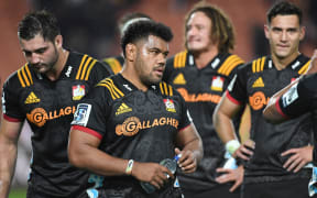 Atu Moli with his Chiefs team-mates.