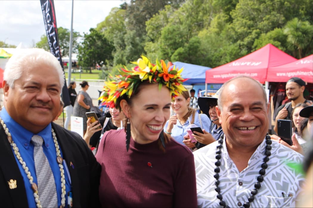 Prime Minister Jacinda Ardern at Polyfest 2021.
