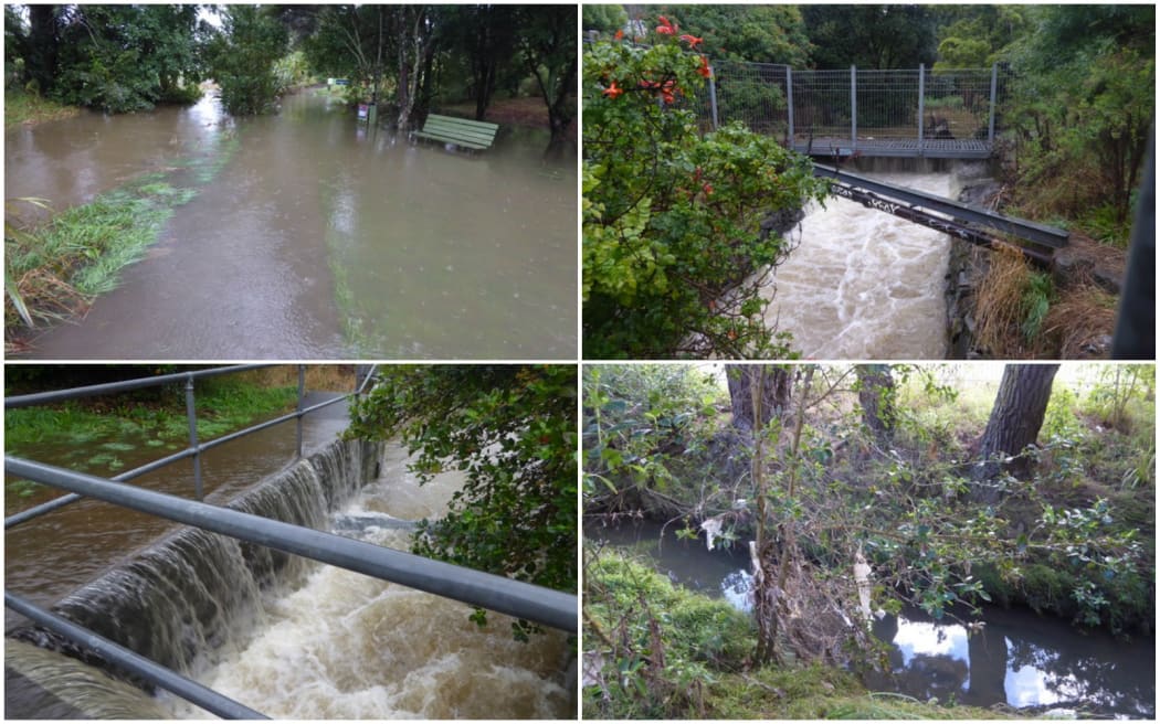 Meola Creek overflows frequently, leaving behind debris, including toilet paper.
