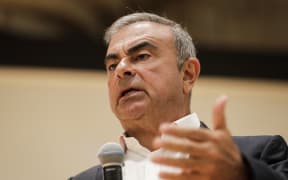 Former Nissan Motor Co. Chairman Carlos Ghosn makes a public appearance in Lebanon.