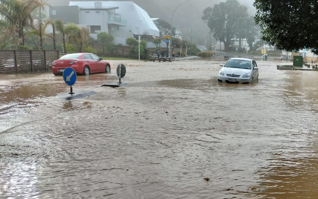 Browns Drive at Waihī Beach on May 29. Photo: Susan Lean. [via LDR Single use only]