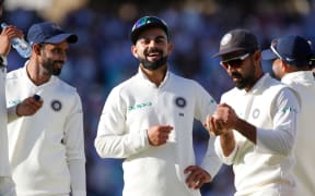 India cricket captain Virat Kohli and team-mates.