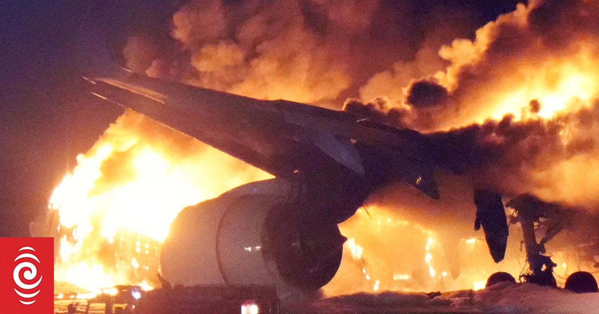 Five killed as airliner crashes into quake aid plane in Japan