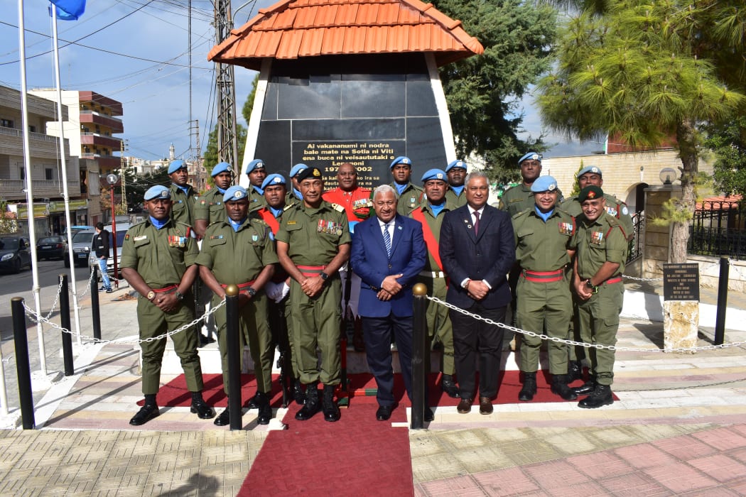 Fiji's Bainimarama pays tribute to fallen soldiers in Lebanon