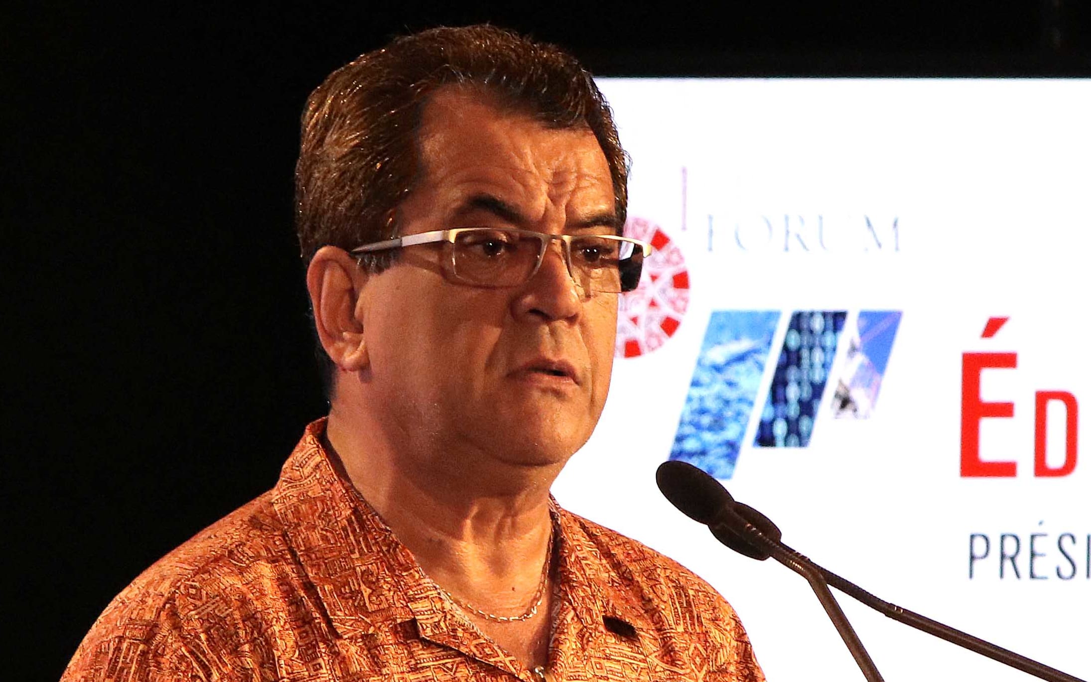 French Polynesia's president Edouard Fritch addresses inaugural Economic Forum