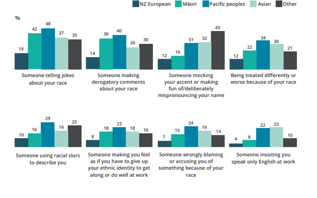 The screenshot of the 2022 Experiences of Workplace Bullying and Harassment in Aotearoa New Zealand