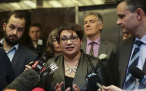 Metiria Turei and James Shaw after Greens caucus. Two Green Party MPs, Kennedy Graham and David Clendon have withdrawn from their party's caucus, following their criticism of co-leader Metiria Turei.
