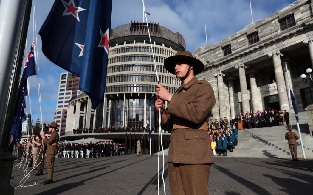 Flags on the forecourt were lowered.