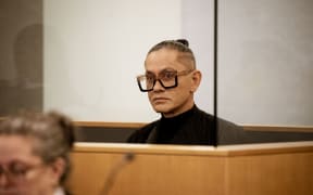 Mika X - formerly known as Mika Haka in the Auckland High Court for sentencing.