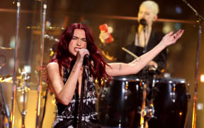 NEW YORK, NEW YORK - APRIL 25: Dua Lipa performs onstage during the 2024 TIME100 Gala at Jazz at Lincoln Center on April 25, 2024 in New York City.   Cindy Ord/Getty Images for TIME/AFP (Photo by Cindy Ord / GETTY IMAGES NORTH AMERICA / Getty Images via AFP)