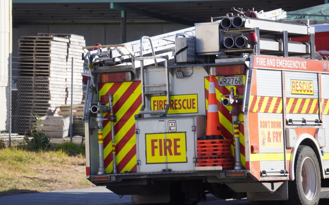 Fire at a Napier pallet business