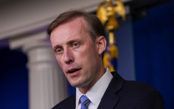 WASHINGTON, USA - AUGUST 23: Jake Sullivan, US President Joe Bidenâs national security advisor holds a press conference on developments in Afghanistan, in the James Brady Press Briefing Room of the White House on August 23, 2021 in Washington, DC, United States.