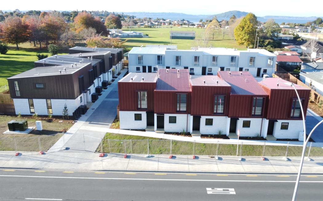 Twenty new two and three-bedroom Kāinga Ora apartments are on Lake Rd.