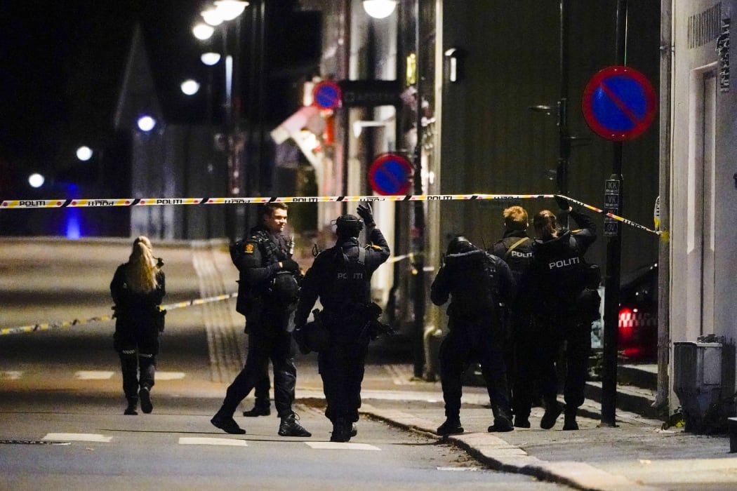 Police are investigating in Kongsberg city centre after a man killed five people using with bow and arrow.