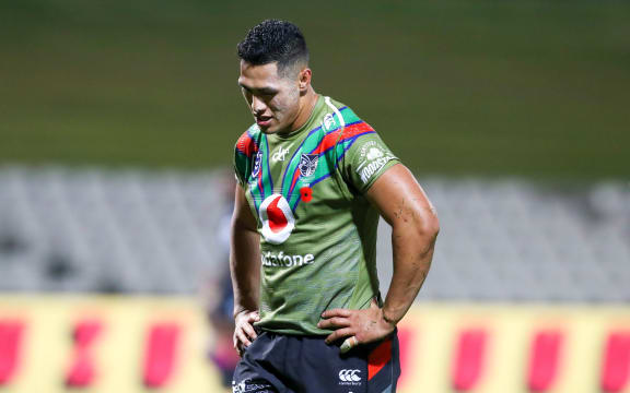 A dejected looking Roger Tuivasa-Sheck.