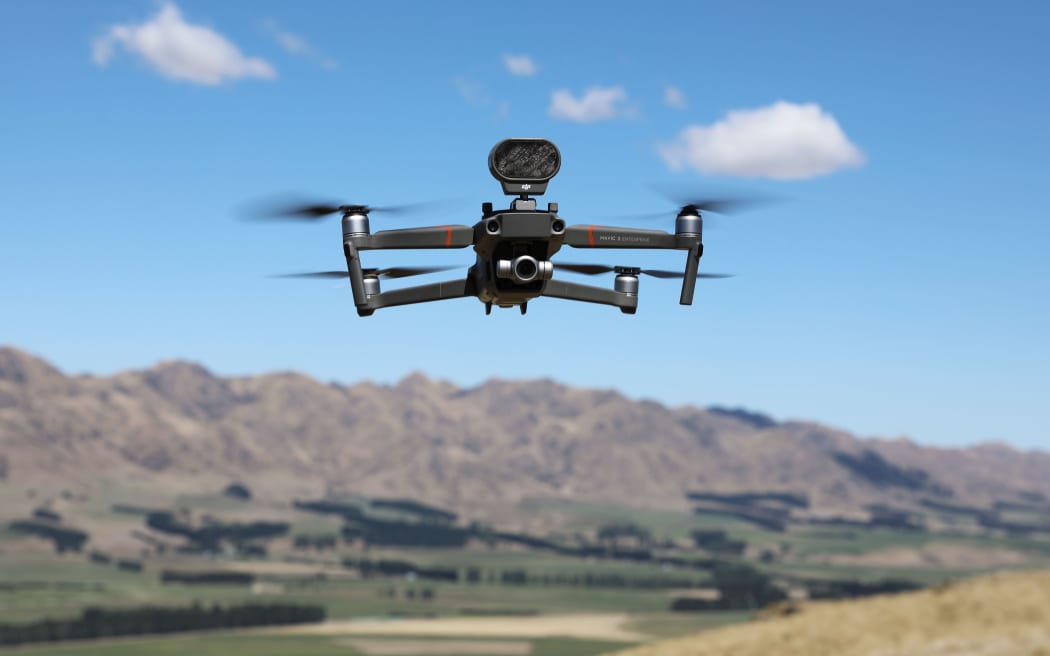 The barking drone, the Mavic 2 Enterprise.