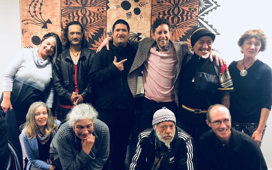 Auckland Street Choir with founder and music director Rohan MacMahon front right.