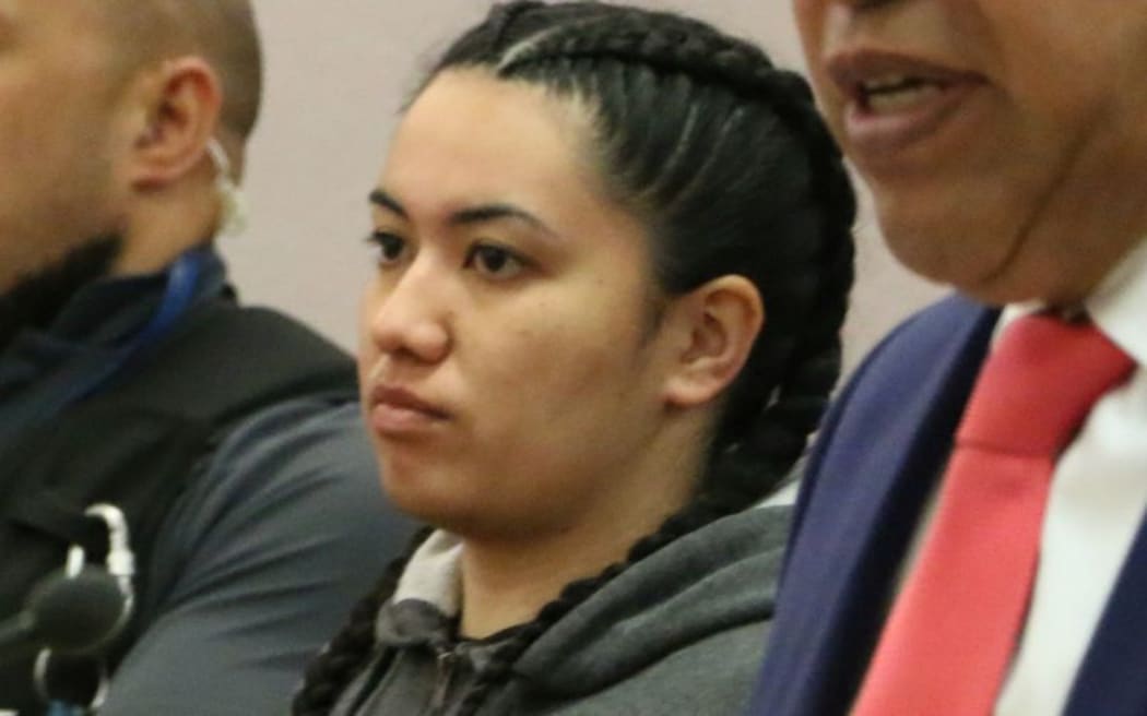 Nadene Manukau-Togiavalu appears for sentencing for baby kidnapping.
