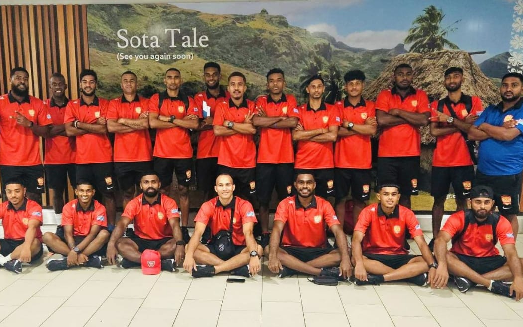 The Rewa team leaving Nadi airport leaving for Tahiti on Thursday.