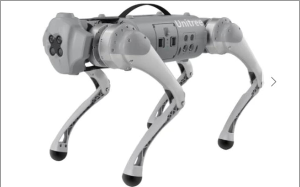 One of Unitree Robotics' Go1 robot dogs.