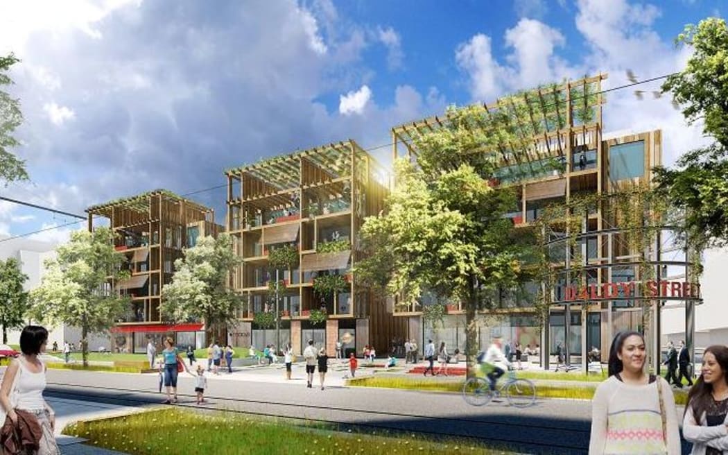 A development including up to six hundred homes and apartments is to be built near Auckland's waterfront.