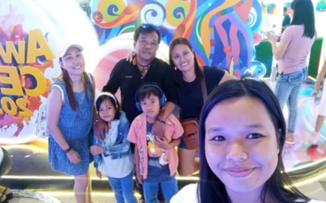 The Lozano family, from left: Lois, Hermone, Leo, Durt, Liselie and Eowyn (front).