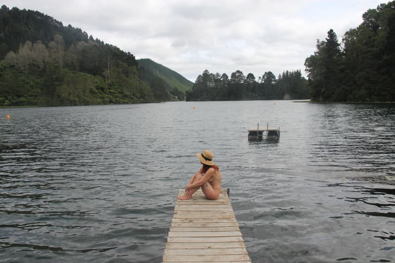 Alice de Wet, president of the New Zealand Naturist Federation, at a naturist club in Rotorua.