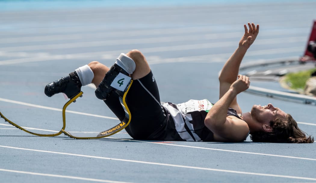 Liam Malone after winning in Rio Paralympics 2016.