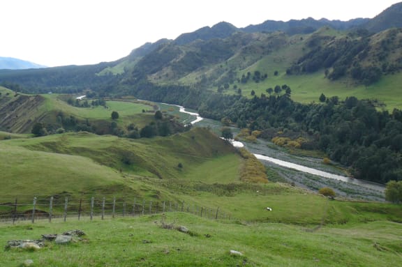 The proposed site of the $260 million Ruataniwha dam.