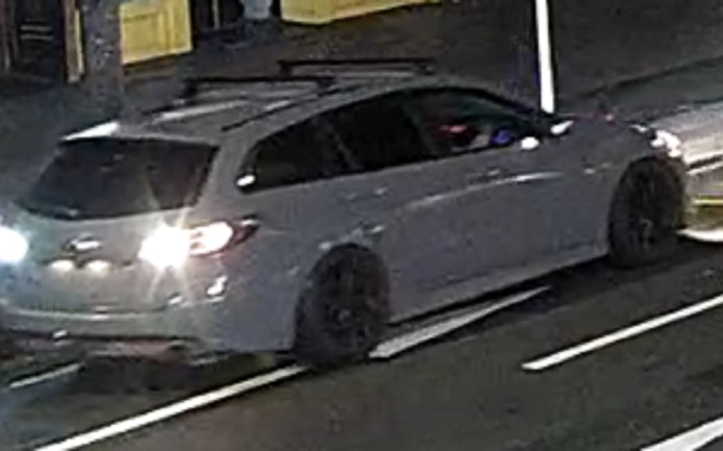 Police are asking the public to help them identify a person and car after K Road's rainbow crossing was covered in white paint overnight on 27-28 March 2024.