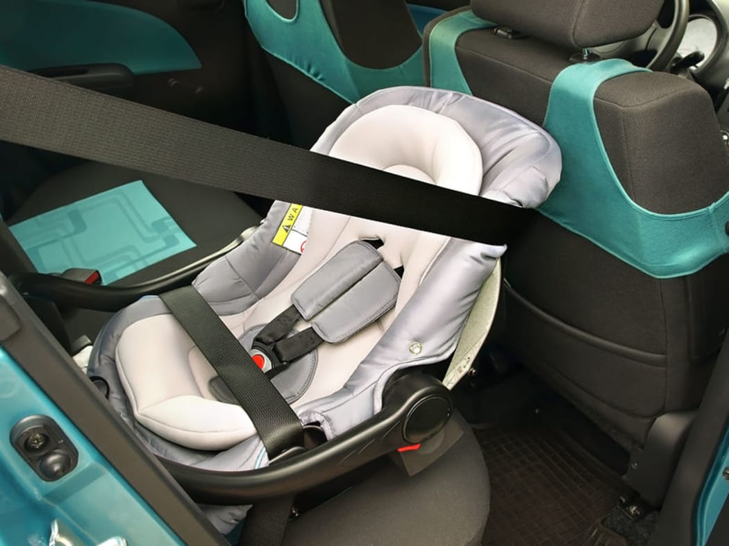 Plunket recommends that children under two be seated in a rear-facing car seat.