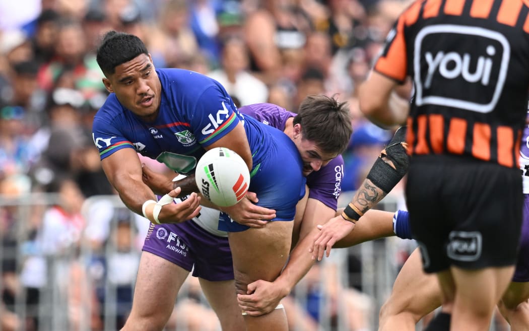 Tom Ale of the Warriors v Melbourne Storm.